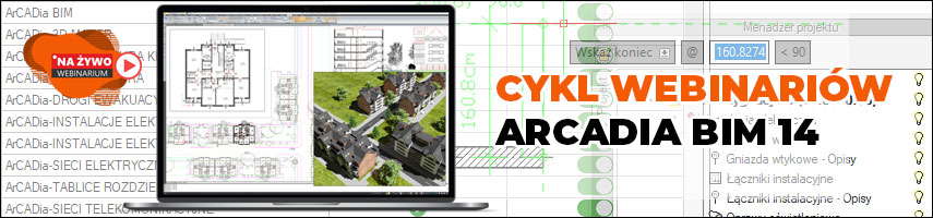 Bezpatny cykl szkole on-line z ArCADia BIM 14