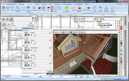 ArCADia-ARCHITEKTURA - dach i widok 3D