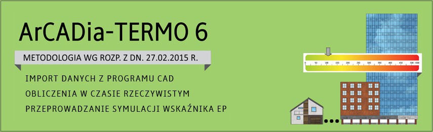 ArCADia-TERMO 6 PRO wykona wiadectwo energetyczne i audyt energetyczny.