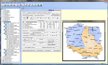 Konstruktor - Przenikanie ciepa program do oblicze przenikania ciepa w przegrodach budowlanych