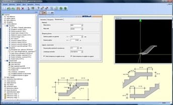 DXF-Schody pytowe elbetowe wymiarowanie