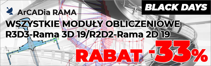 ArCADia-RAMA 20 - wymiana danych z ArCADia BIM, ulepszony widok modelu konstrukcji.