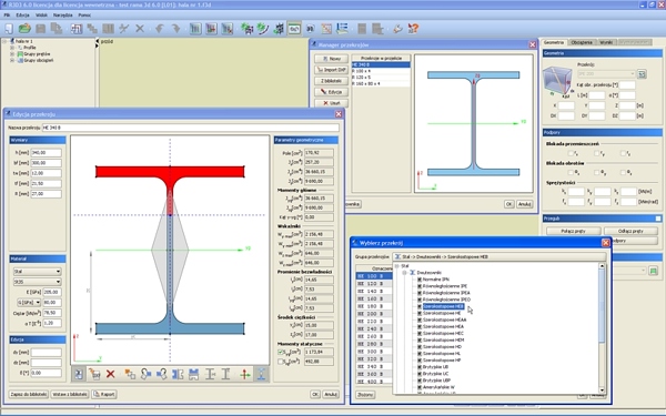 Konstrukcje stalowe: projekt hali w programie Rama 3D